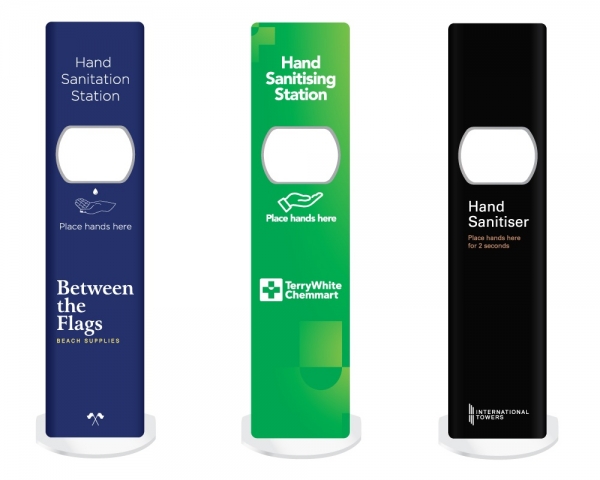 Between The Flags, Terry White Chemmart & International Towers - Branded Hand Sanitiser Station – Sanitation Station