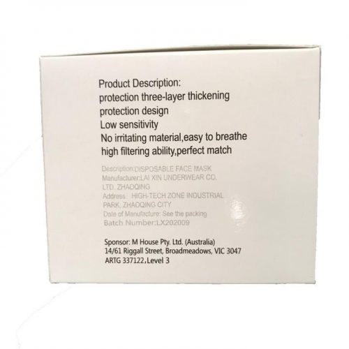Disposable Face Mask Product Description - Sanitation Station